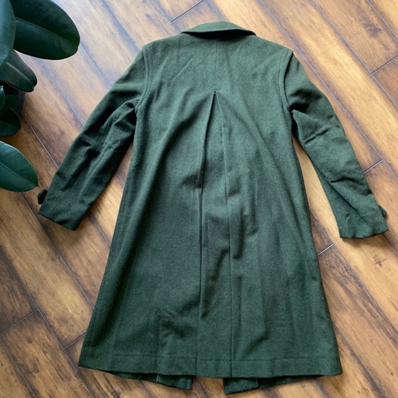 Vintage Olive Green Wool Coat $60 Size: US S/M Vintage - Picture 2 of 4